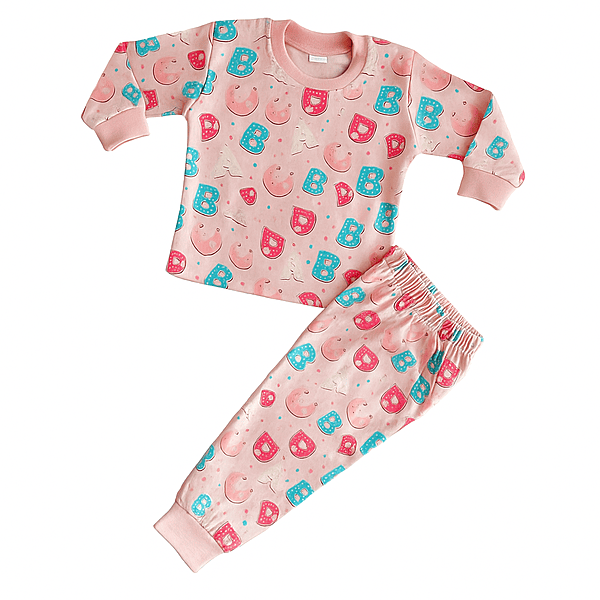 Alphabet Print Baby Cotton Suit