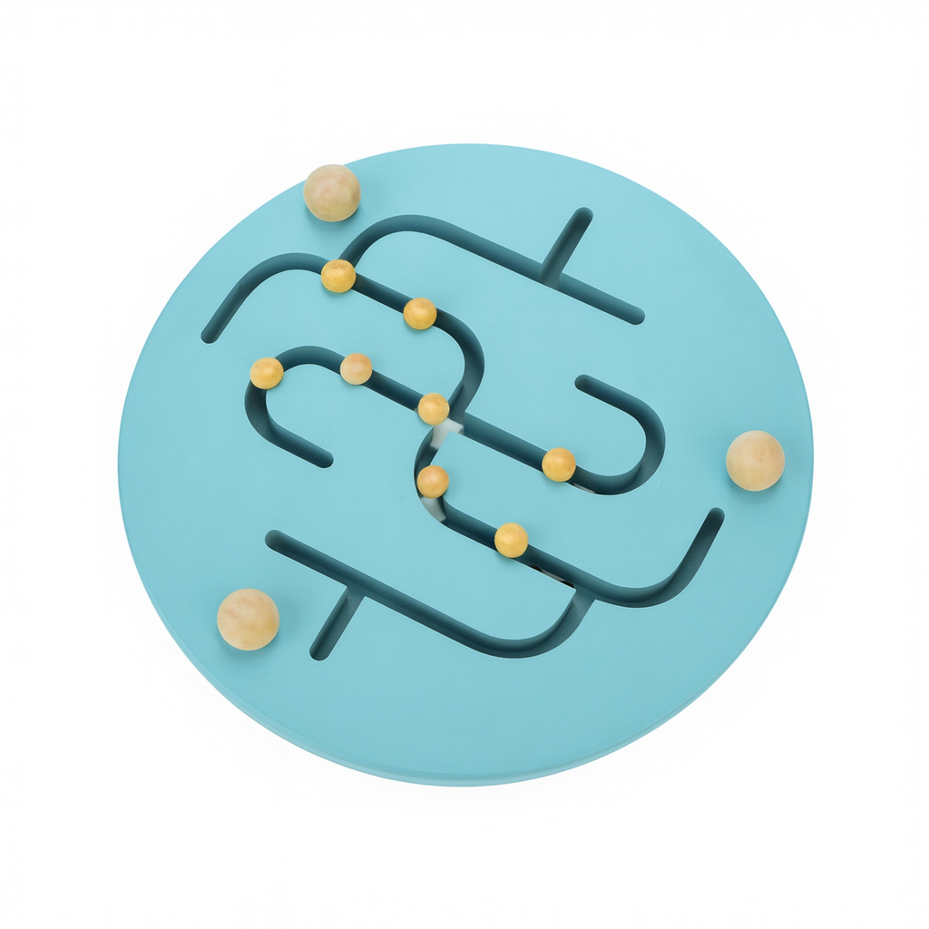 Number Maze – eco-friendly wooden maze puzzle for number learning and counting skills
