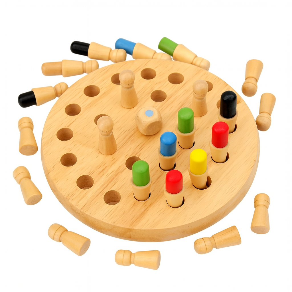 Memory Chess – eco-friendly wooden chess game to enhance memory and strategic thinking