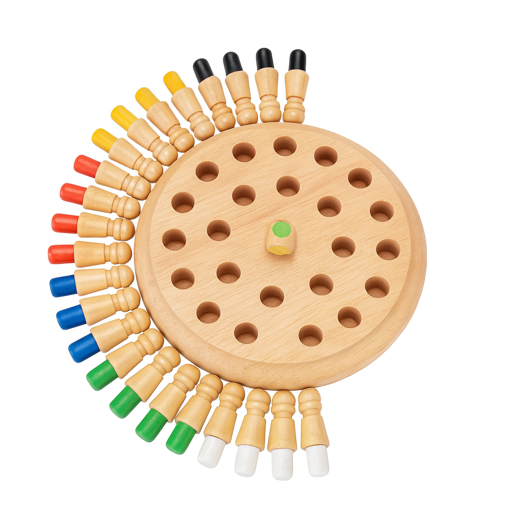 Memory Chess – eco-friendly wooden chess game to enhance memory and strategic thinking