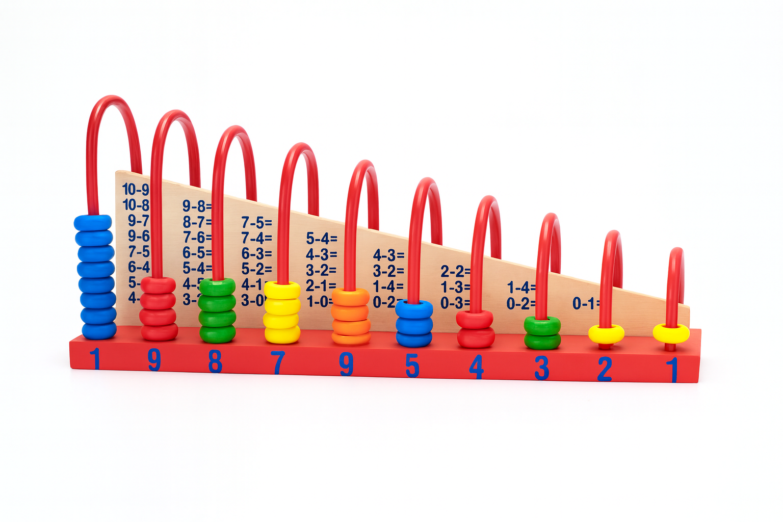 Child-safe 1+1 Abacus Calculation Shelf, Made in India from durable wood
