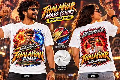 Thalaivar Mass FDFS Tshirt 2027 + Free Gift