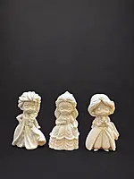 Reusable | 3 Princess + 1 Butterfly Reusable Plaster Statue DIY Painting Kit