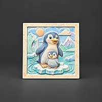 Reusable Penguin Keep Sake plate DIY Painting Kit