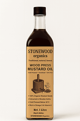 Wood press mustard oil