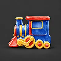 Custom Reusables vehicle set train DIY Painting Kit-Set of 1