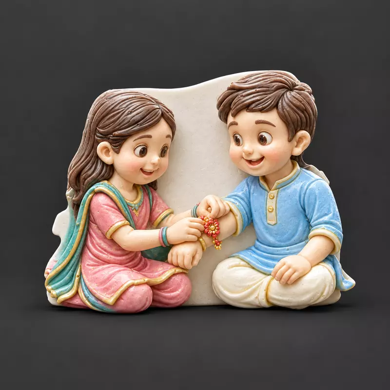 Custom Resuable Raksha Bandhan Hand DIY Painting Kit - set of 1