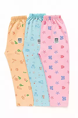 Baby Cotton Printed Pajama Set – Pack of 3