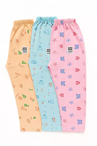 Baby Cotton Printed Pajama Set – Pack of 3