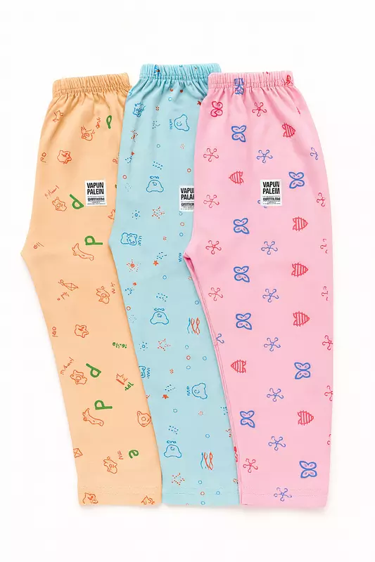 Baby Cotton Printed Pajama Set – Pack of 3