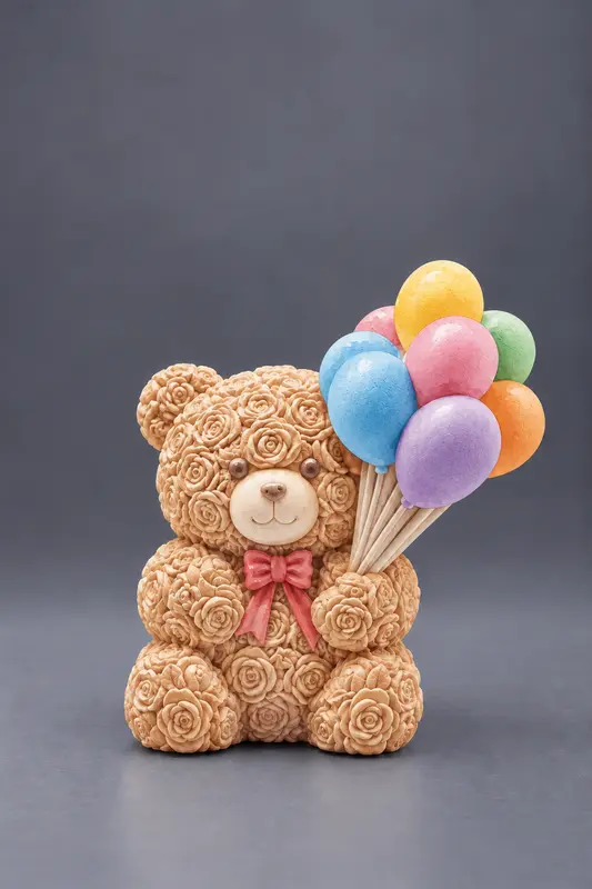 Custom Reusable Baloon teddy DIY Painting Kit- Set of 1