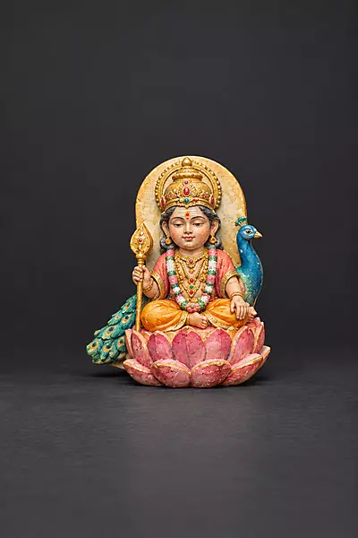 Reusable murugan / karthikeya statue DIY Painting Kit - Set of 1