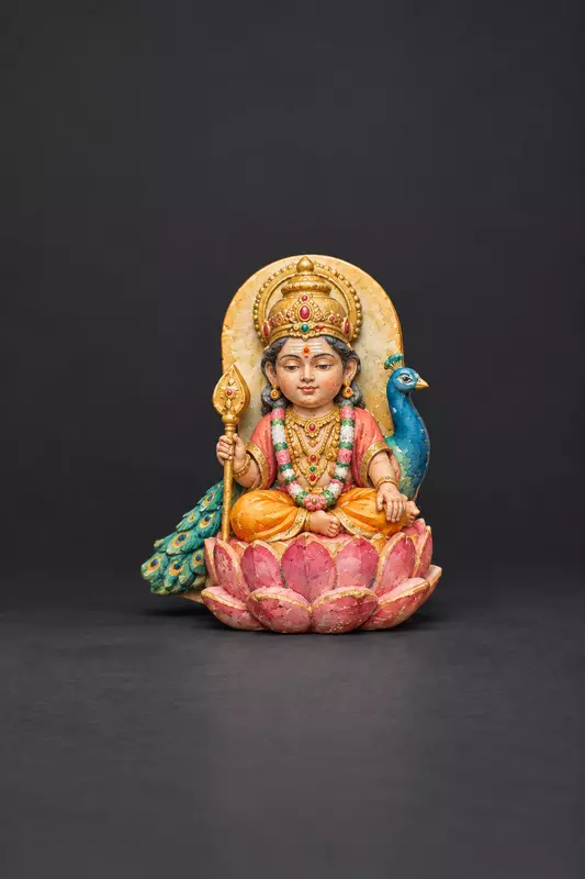 Reusable murugan / karthikeya statue DIY Painting Kit - Set of 1
