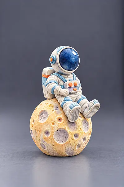Custom Reusable 3D Astronaut on moon DIY Painting Kit-Set of 1