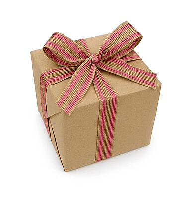 Jute Ribbon Double Stripe - Pink/Blue/Brown/White