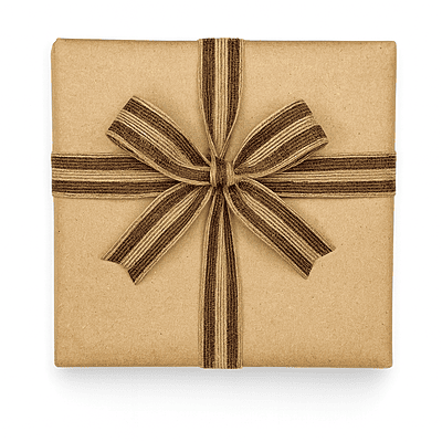 Jute Ribbon Double Stripe - Pink/Blue/Brown/White