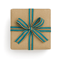 Jute Ribbon Double Stripe - Pink/Blue/Brown/White