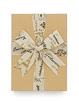 Abstract Print Jute Burlap Ribbon