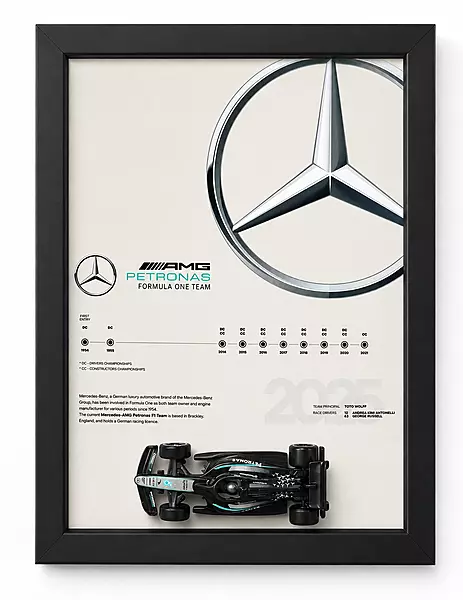 Mercedes AMG Petronas Formula One Die cast Car Frame