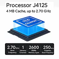 Intel Celeron Quad J4125 Power 4 LAN