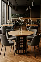Ibiza Metal Base Dining Table