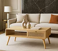 Cliffside Cane Coffee Table