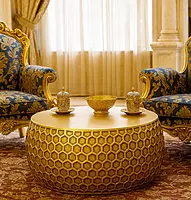 Oman Brass Foiled Coffee Table