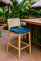Selby Natural Cane Bar Chair