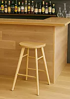 Scott Wooden Seat Bar Stool