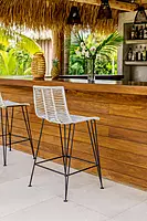 Diamond Weaved Bar Chair