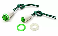 Green LED Panel Indicator | 220-240V AC | Panel Mount