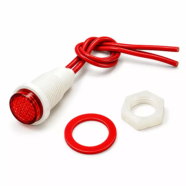 Red LED Panel Indicator | 220-240V AC | Panel Mount