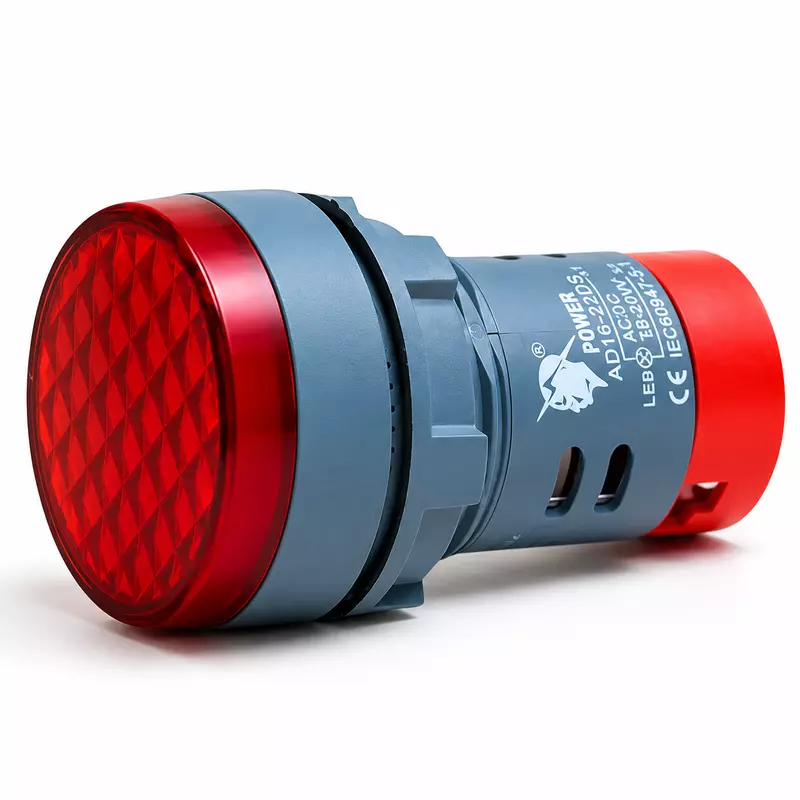 22.5mm Red Led Indicators (AC/DC 36-240v)