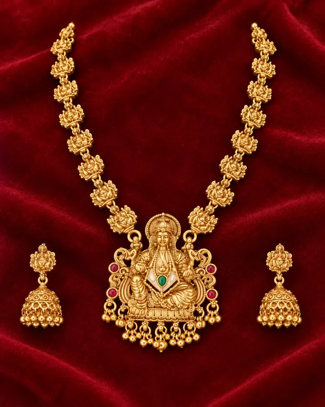 370-Ganesha Temple Necklace Set