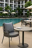 Paola Outdoor Accent Patio Weaving Chair