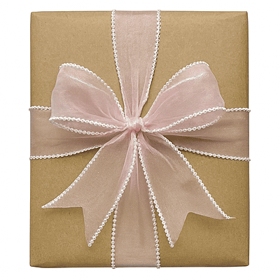 Sheer Ribbon with Pearl Edges