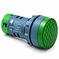22.5mm Green Led Indicators (AC/DC 36-240v)