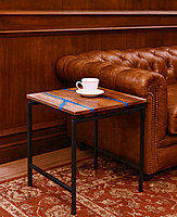 Marine Epoxy End Table