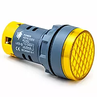 22.5mm Yellow Led Indicators (AC/DC 36-240v)