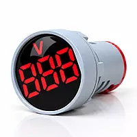 RED AC 60-500V LED Voltage Meter Indicator Signal - 22.5mm