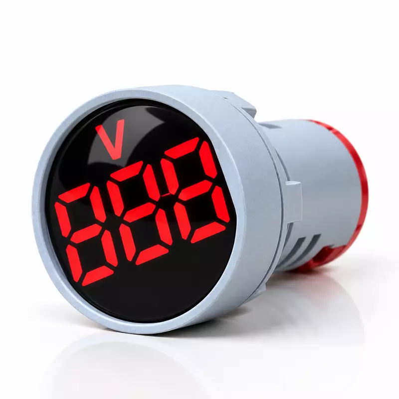RED AC 60-500V LED Voltage Meter Indicator Signal - 22.5mm