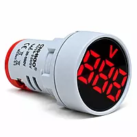 RED AC 60-500V LED Voltage Meter Indicator Signal - 22.5mm