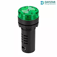 22.5mm Buzzer Illuminated Green