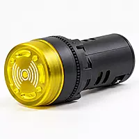 22.5mm Buzzer Illuminated Yellow