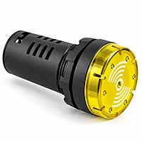 22.5mm Buzzer Illuminated Yellow