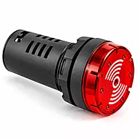 22.5mm Buzzer Illuminated Red