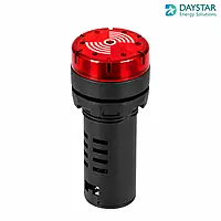 22.5mm Buzzer Illuminated Red