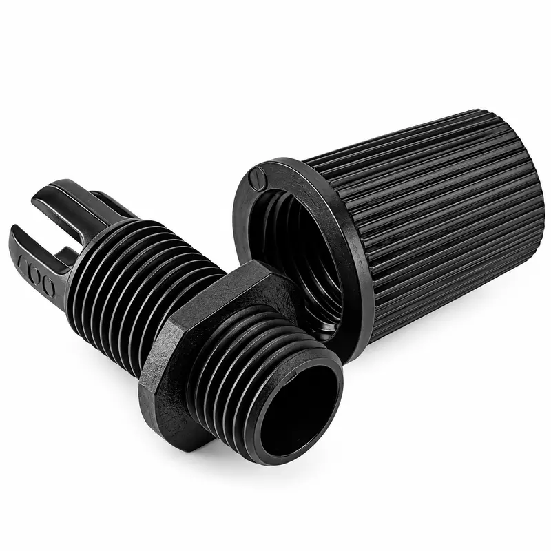 Wire Grippers for Lighting fixtures, M10 Cable Cord Grip, Standard M10 Connection, Suits Wires & Holders for Lights. Pack of 1 Black - 2 Side Thread