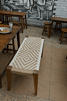 Vista Two Seater Weaved Dining Bench