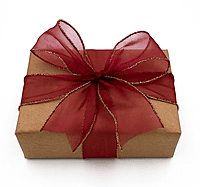 Sheer Ribbon with Gold Wired Edges